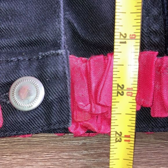 Vintage 80’s Womens Taylor G Dallas, TX Black Retro Denim Jacket size Medium - Picture 7 of 8
